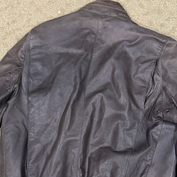 Bertini Men's 40 Dark Brown Leather Classic Bomber Jacket - Picture 8 of 10